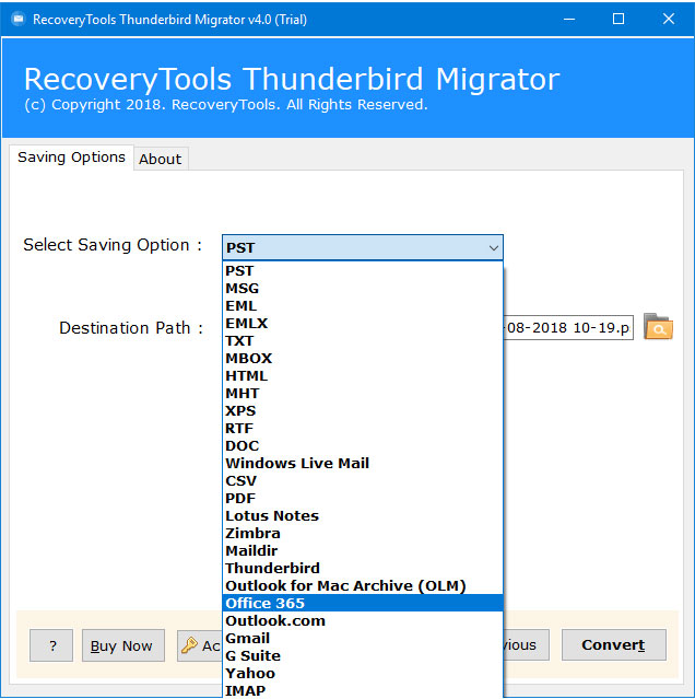 Professional Thunderbird to Outlook Converter Software
